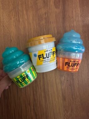 Fluffy Slime Duo Cupcakes -Viral